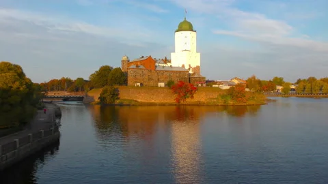 St. Olafs Tower in Vyborg 스톡 동영상 118752508