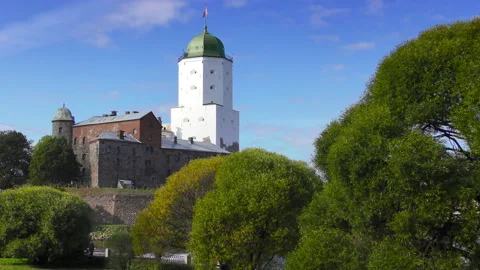 St. Olafs Tower in Vyborg 스톡 동영상 118994578