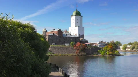 St. Olafs Tower in Vyborg Stock-Footage 118994590