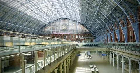St Pancras Station at lockdown Stock Photos