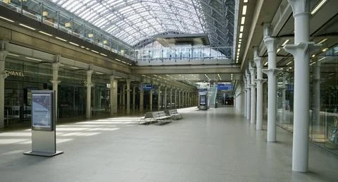 St Pancras Station at lockdown Stock Photos