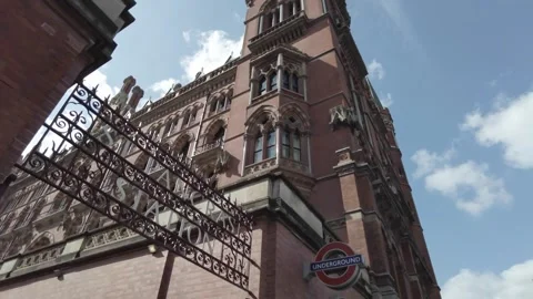 St. Pancras Train Station 2 Stock Footage 300302950