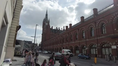 St. Pancras Train Station Video stock 300302927