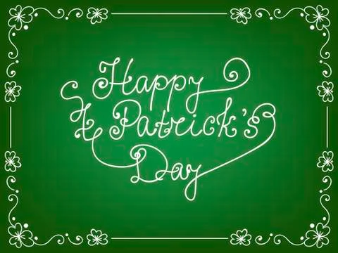 St. Partick day card Stock Illustration