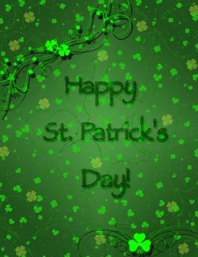 St pat background Stock Illustration