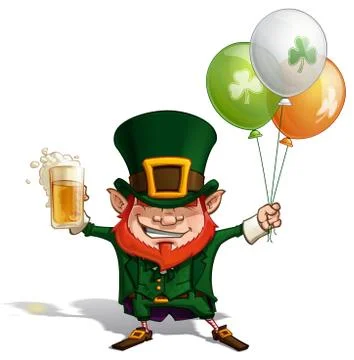 St Patrick - Balloons Stock Illustration