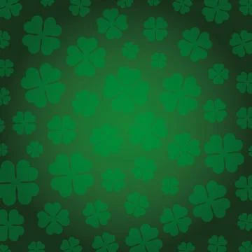 St patrick clovers leafs pattern 스톡 일러스트
