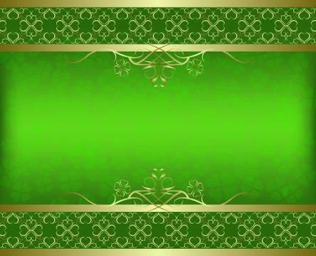 St. patrick day background Stock Illustration
