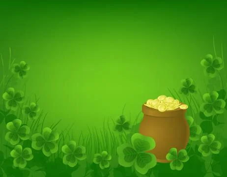 St. patrick day background Stock Illustration