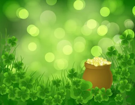 St. patrick day background Stock Illustration