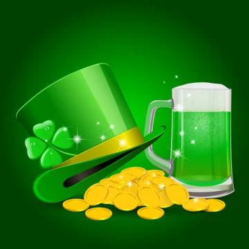St. Patrick Day Background Stock Illustration