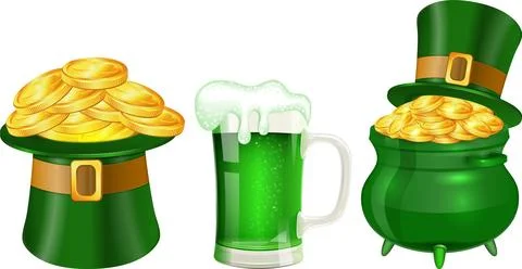 St. Patrick Day Banners Stock Illustration