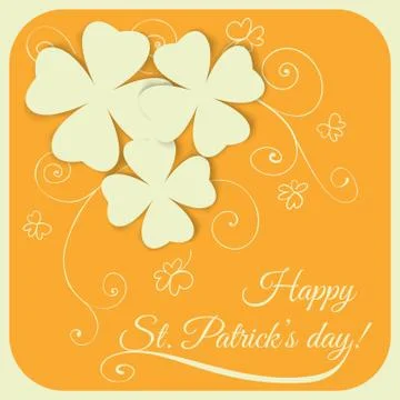 St. patrick day card Stock Illustration