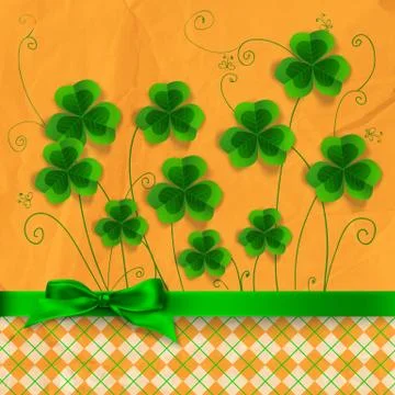 St. patrick day card Stock Illustration
