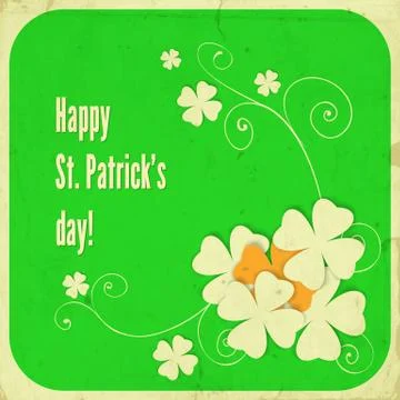 St. patrick day card Stock Illustration
