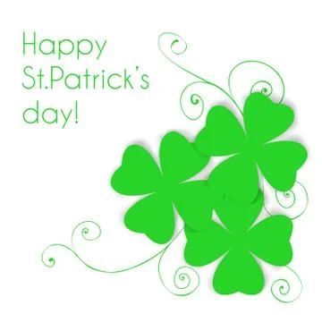 St. patrick day card Stock Illustration