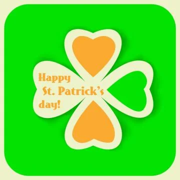 St. patrick day card Stock Illustration