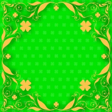 St. patrick day card Stock Illustration
