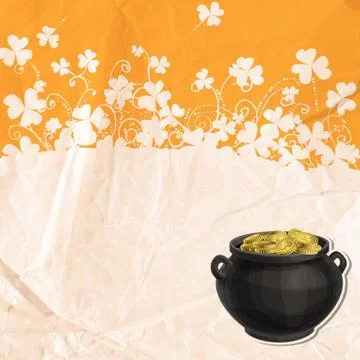 St. patrick day card Illustrazione stock