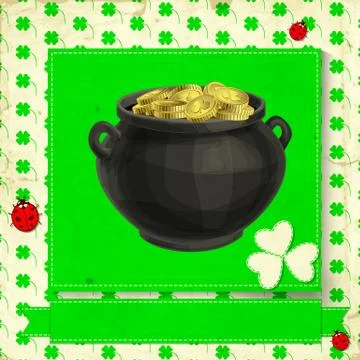St. patrick day card Stock Illustration