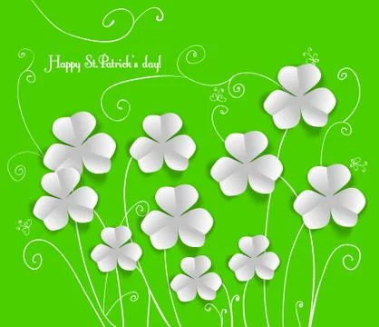 St. patrick day card Stock Illustration