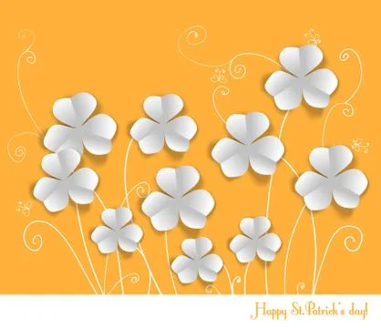 St. patrick day card Stock Illustration