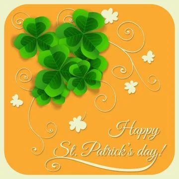 St. patrick day card Stock Illustration