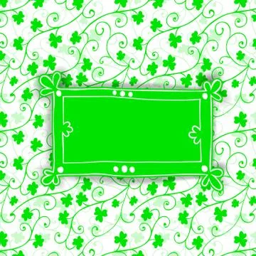 St. patrick day card Stock Illustration