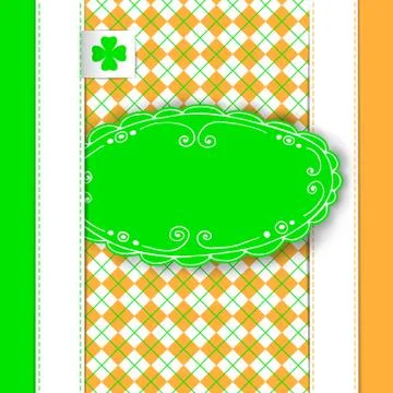 St. patrick day card Stock Illustration