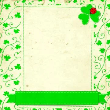 St. patrick day card Stock Illustration