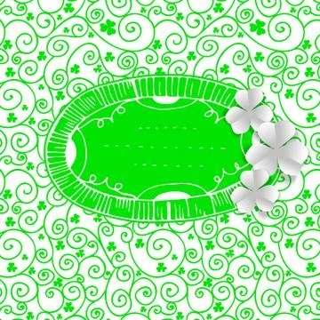 St. patrick day card Stock Illustration
