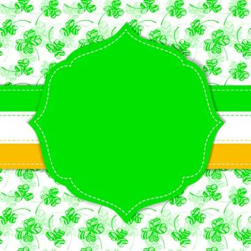 St. patrick day card Stock Illustration