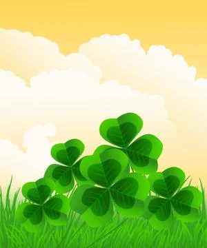 St. patrick day card Stock Illustration