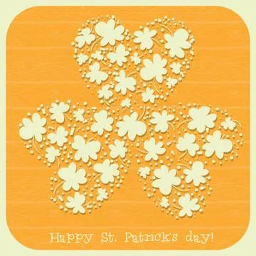 St. patrick day card Stock Illustration