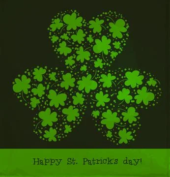 St. patrick day card Stock Illustration