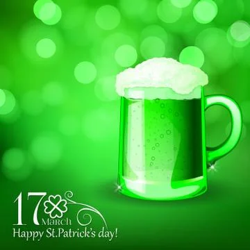 St. patrick  day card Stock Illustration