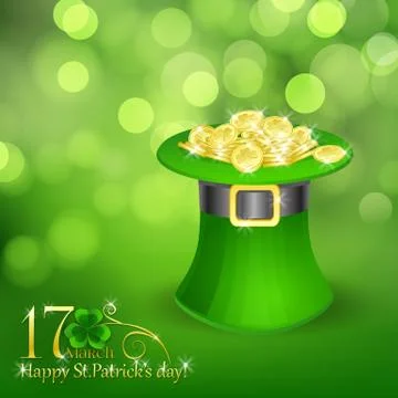 St. patrick  day card Stock Illustration