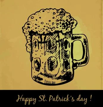 St. patrick day card Stock Illustration
