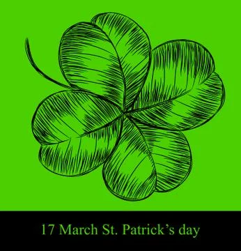 St. patrick day card Stock Illustration