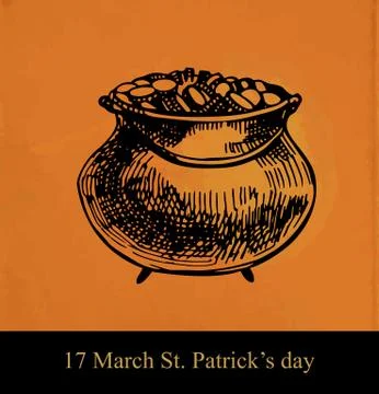 St. patrick day card Stock Illustration