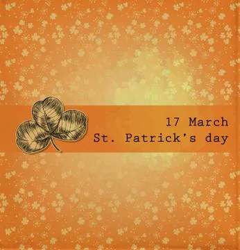 St. patrick day card Stock Illustration