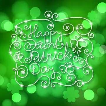St. Patrick day card Stock Illustration