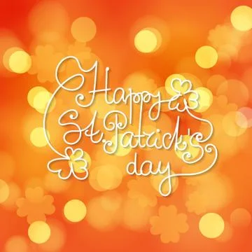 St. Patrick day card Stock Illustration