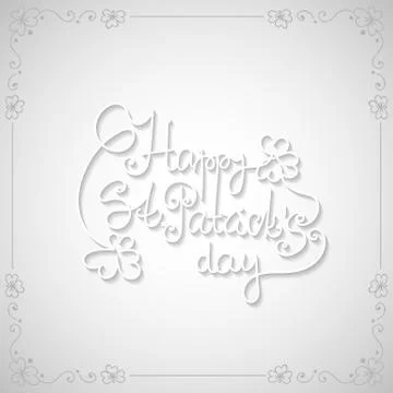 St. Patrick day card Stock Illustration