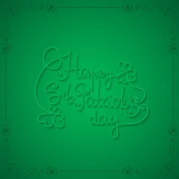 St. Patrick day card Stock Illustration