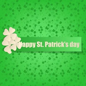 St. Patrick day card Stock Illustration