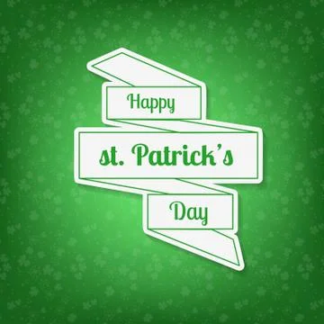 St. Patrick day card Stock Illustration