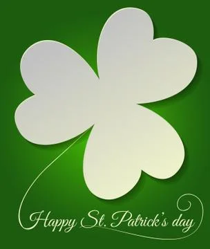 St. Patrick day card Stock Illustration