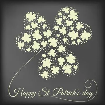 St. Patrick day card Stock Illustration