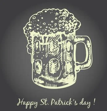 St. Patrick day card Stock Illustration